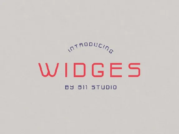 Widges Modern Demo font