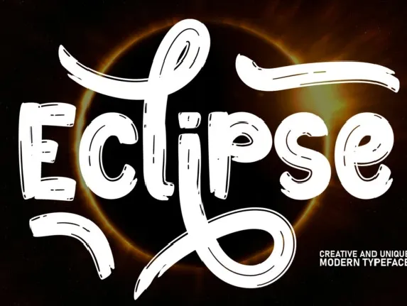 Eclipse Brush font