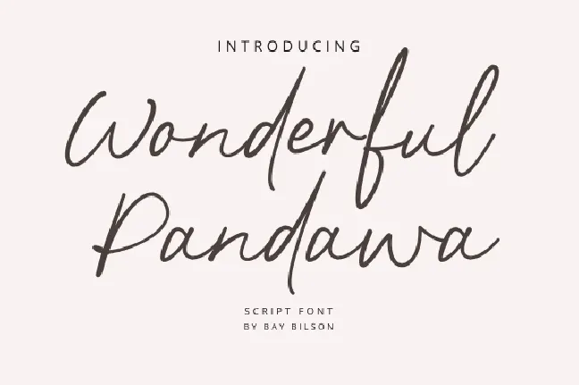 Wonderful Pandawa font