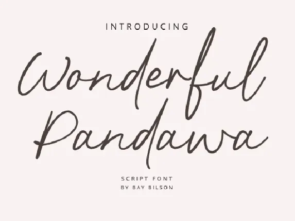 Wonderful Pandawa font