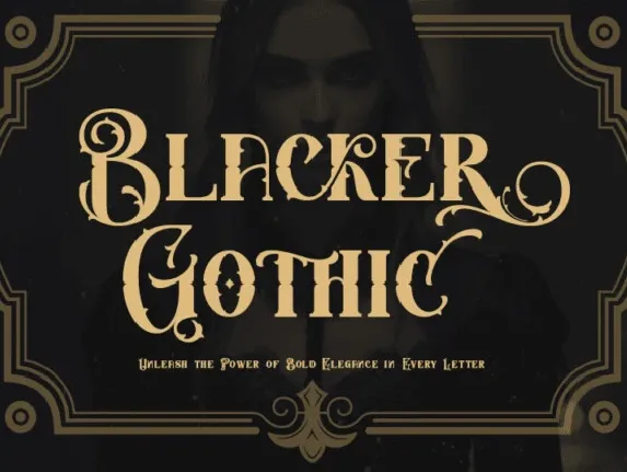 Blacker Gothic font