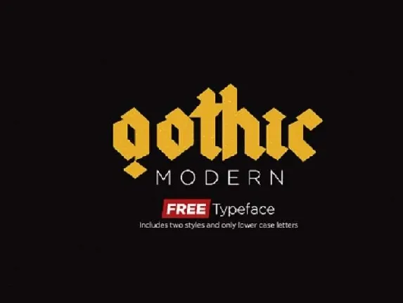 Gothic Modern Typeface Free font