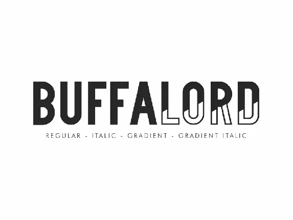 Buffalord Demo font