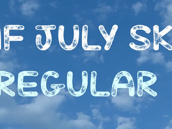 Mf July Sky font