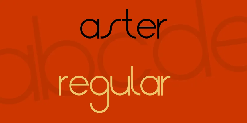 Aster font