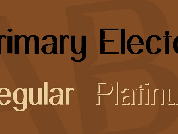 Primary Elector font