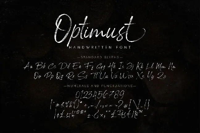 Optimust font