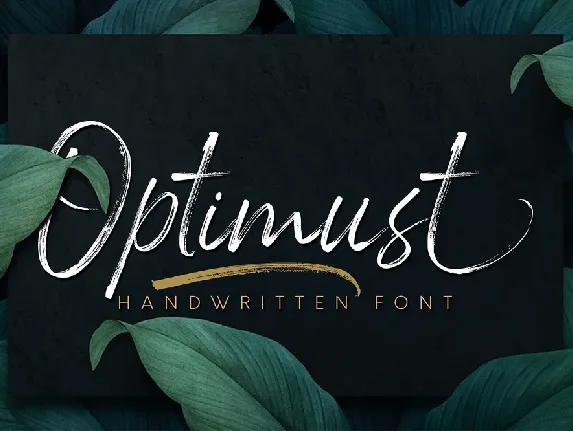 Optimust font