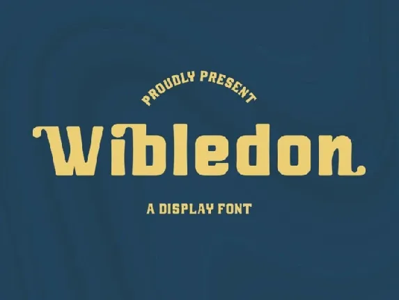 Wibledon font