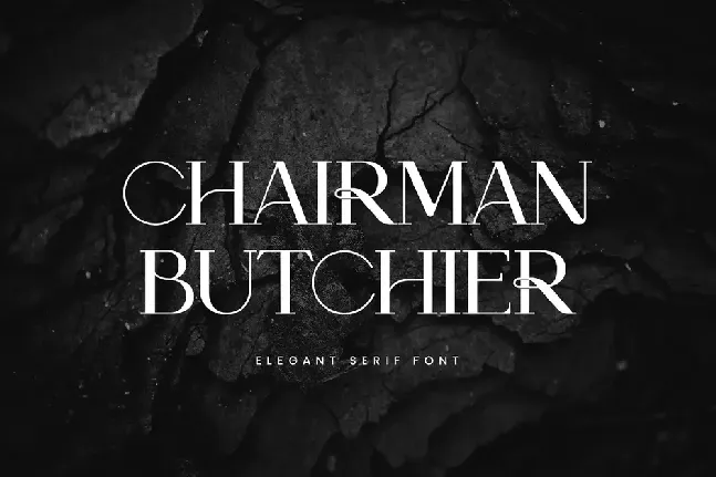 Chairman Butchier font