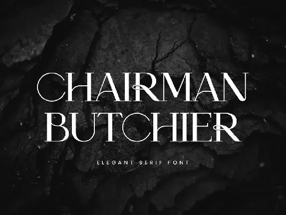 Chairman Butchier font