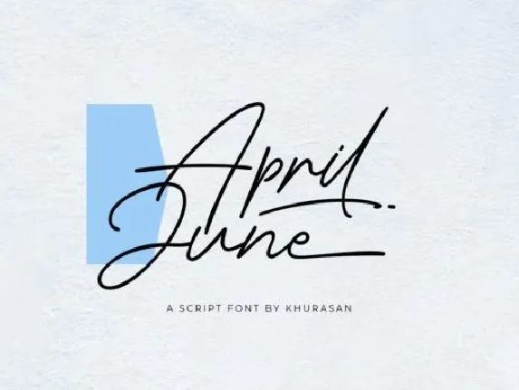 April June font