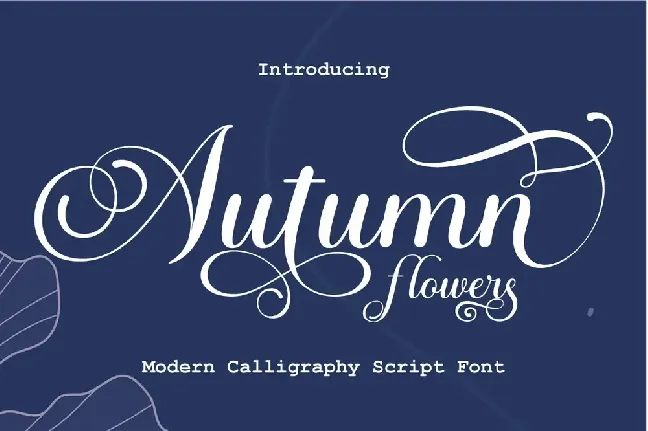 Autumn Flowers font