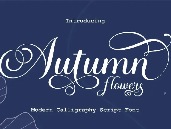 Autumn Flowers font