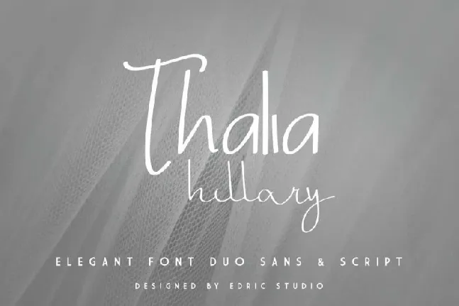 Thalia Hillary Duo font