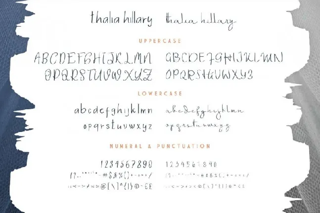 Thalia Hillary Duo font