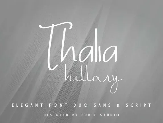 Thalia Hillary Duo font