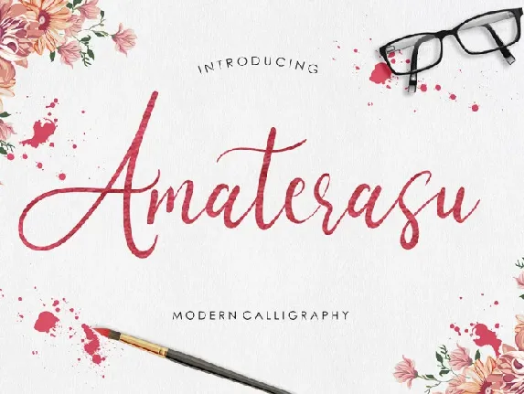 Amaterasu Calligraphy font