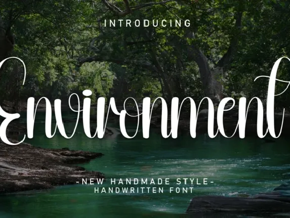 Environment Script font