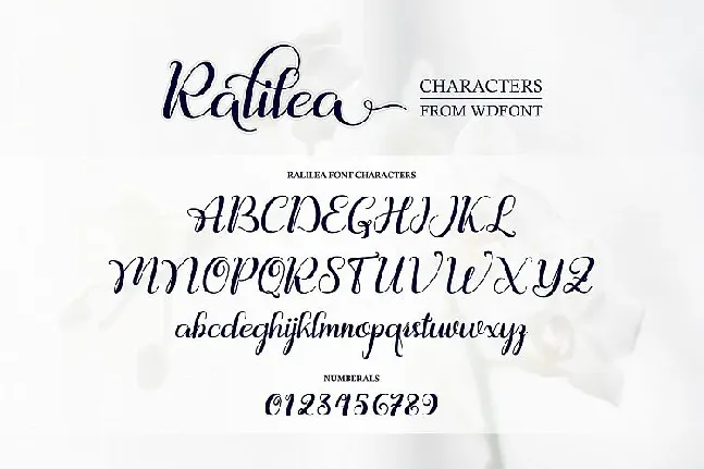 Ralilea Script font