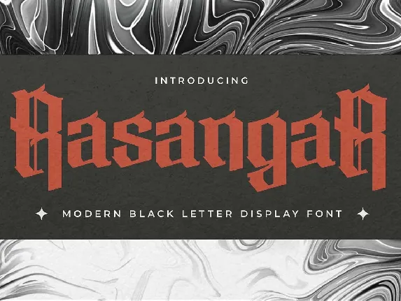 Rasangar font