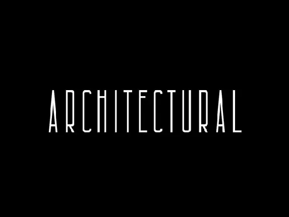 Architectural font