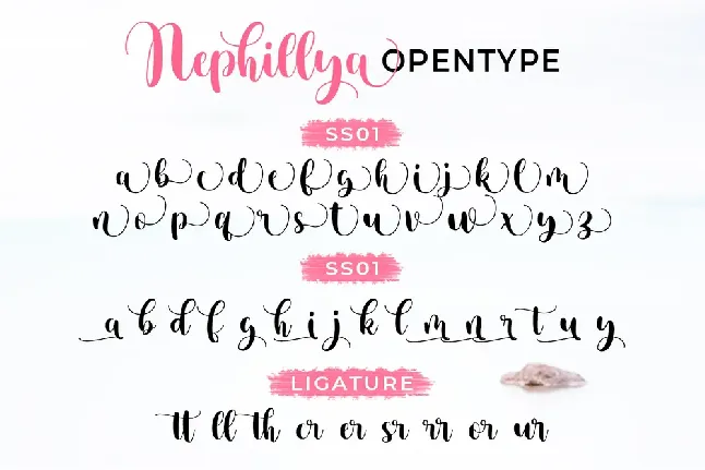 Nephillya font