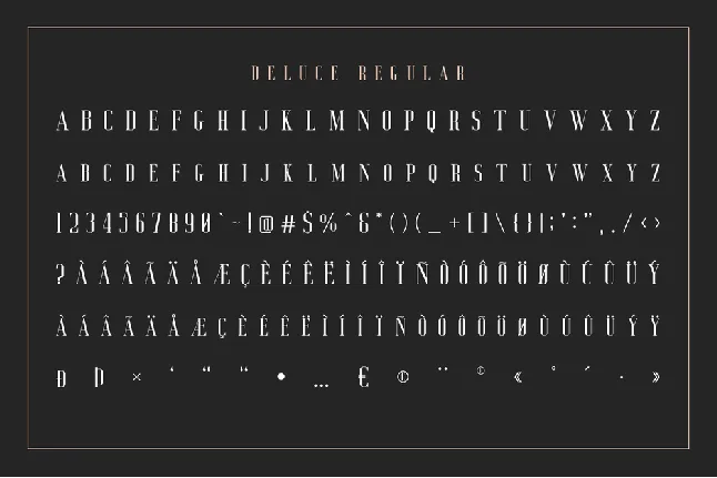 Deluce Demo font