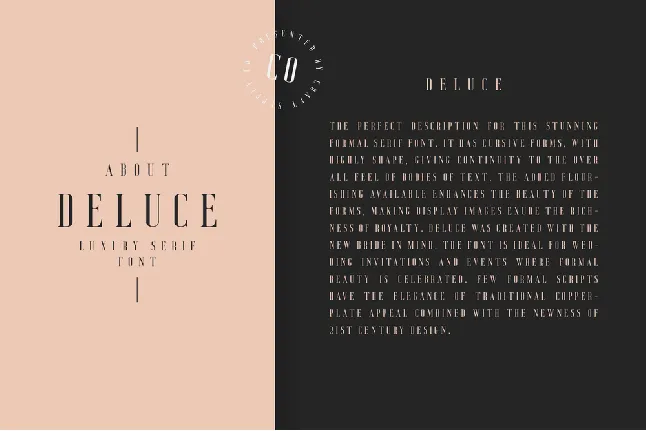 Deluce Demo font