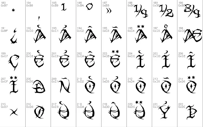 Tribal font