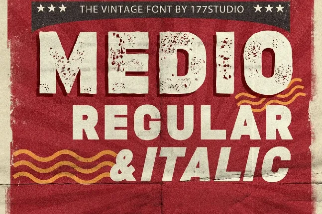 Medio Vintage Display font