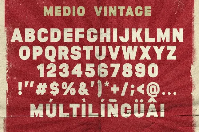 Medio Vintage Display font