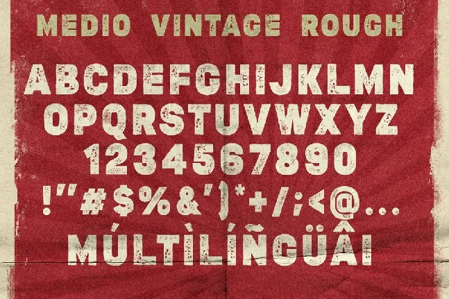 Medio Vintage Display font