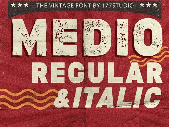 Medio Vintage Display font