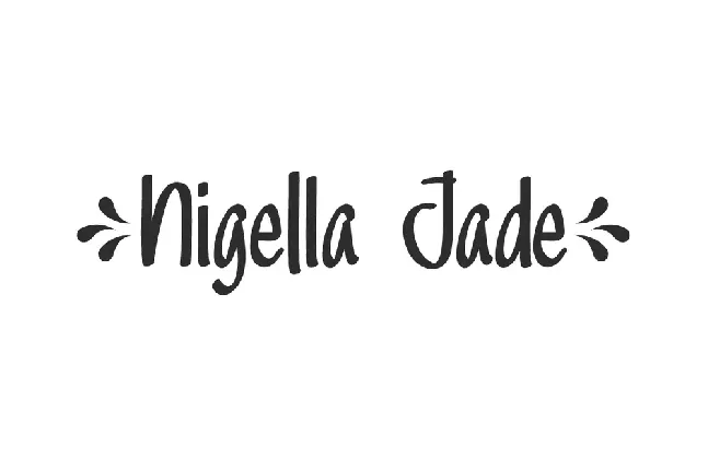 Nigella Jade font