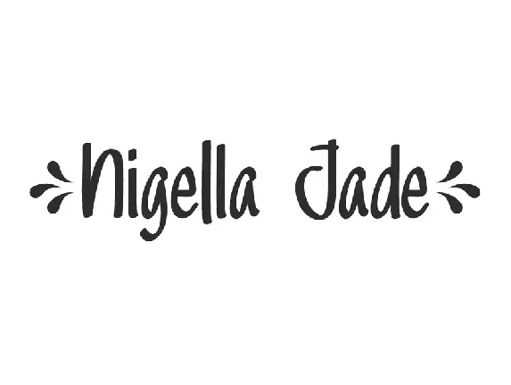 Nigella Jade font