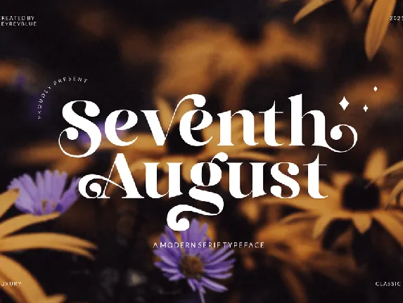 Seventh August font