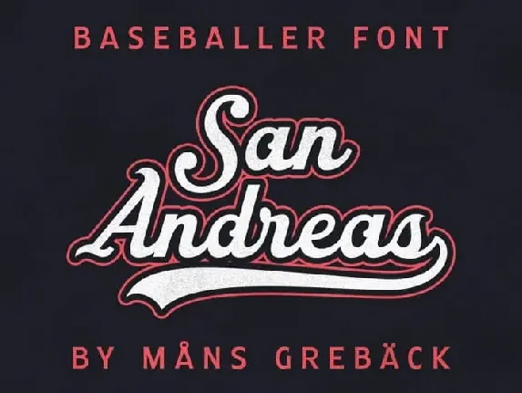 San Andreas Script font