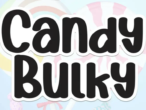 Candy Bulky Display font