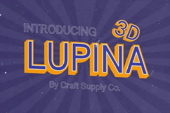 Lupina 3D font