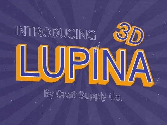 Lupina 3D font