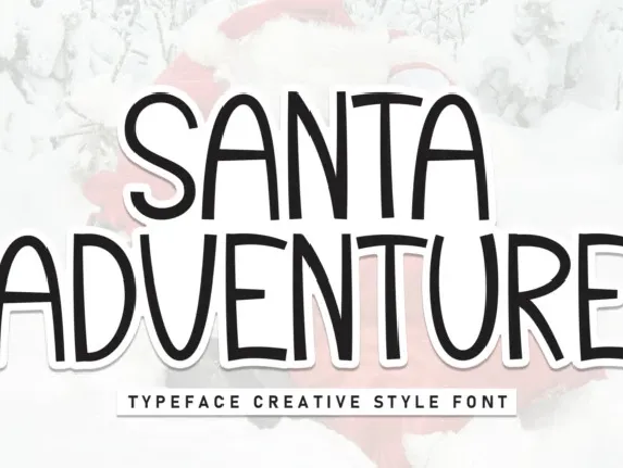 Santa Adventure Display font