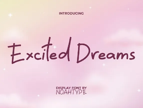 Excited Dreams Demo font