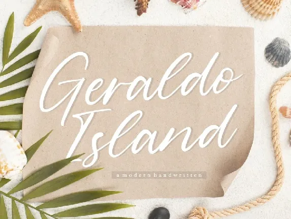 Geraldo Island Handwritten font