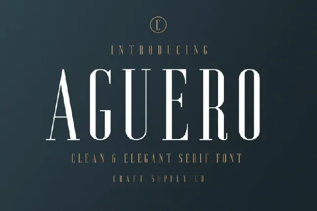 Aguero Serif Typeface font