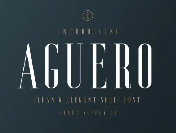 Aguero Serif Typeface font