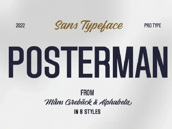 Posterman font