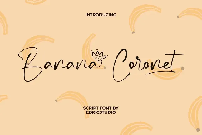 Banana Coronet font