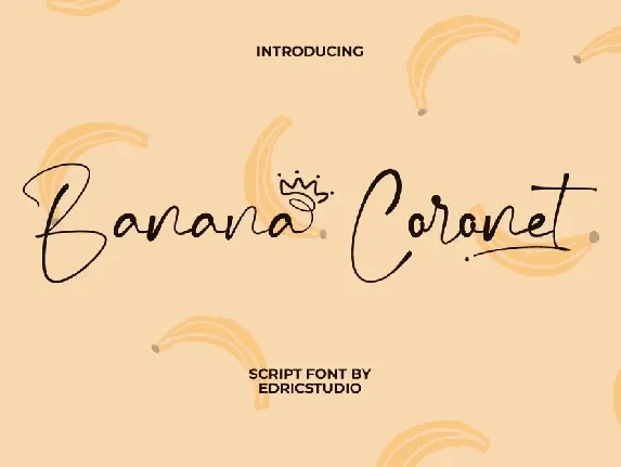 Banana Coronet font