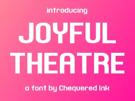 Joyful Theatre font